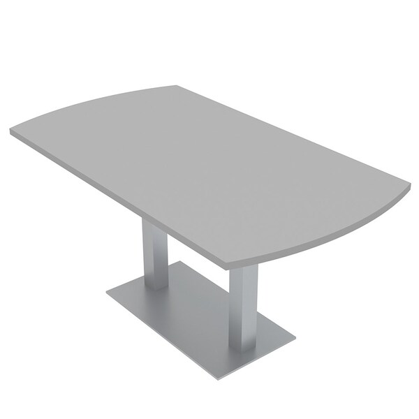 33.5 in W, 59.5 in L, 29 in H, Engineered Wood Top, Grey